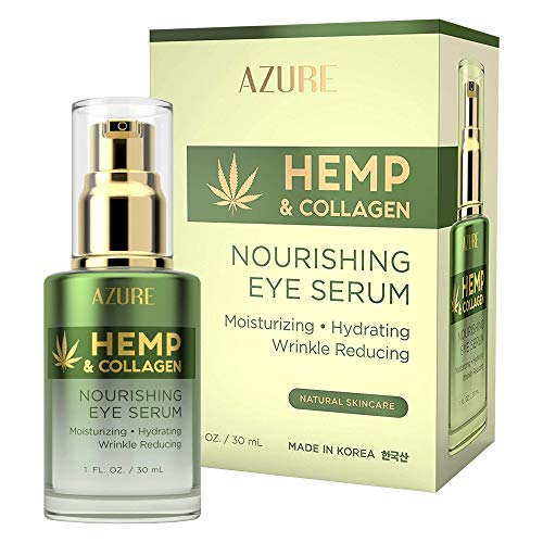 AZURE Hemp & Collagen Nourishing Eye Serum - Moisturizing, Firming & Toning |