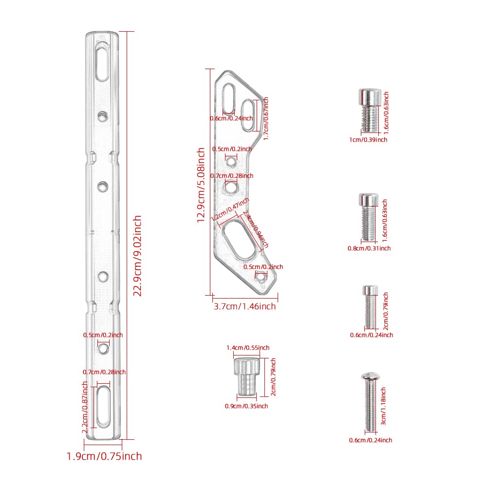 Barre d'équilibre de Moto pour siège de Miroir de Moto pôle d'extension Multifonctionnel Guidon de Moto Barre transversale (Le Noir)