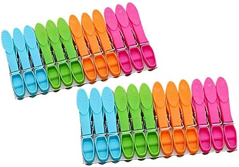 24Pcs Laundry Clothes Pins Colorful Hanging Pegs Clips Plastic Hangers Racks Clothespins Home Improvement Tools Retaining ClipUseful and Professional