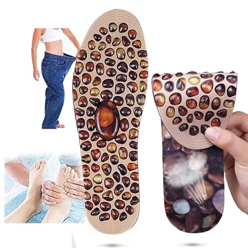 Plantillas de Masaje Adoquines Magnéticas – Plantillas Ortopédicas para Fascitis Plantar y Pies Planos – Acupresión y Reflexología para Alivio del Dolor(Size:S:(35-40),Color:1 Pair)