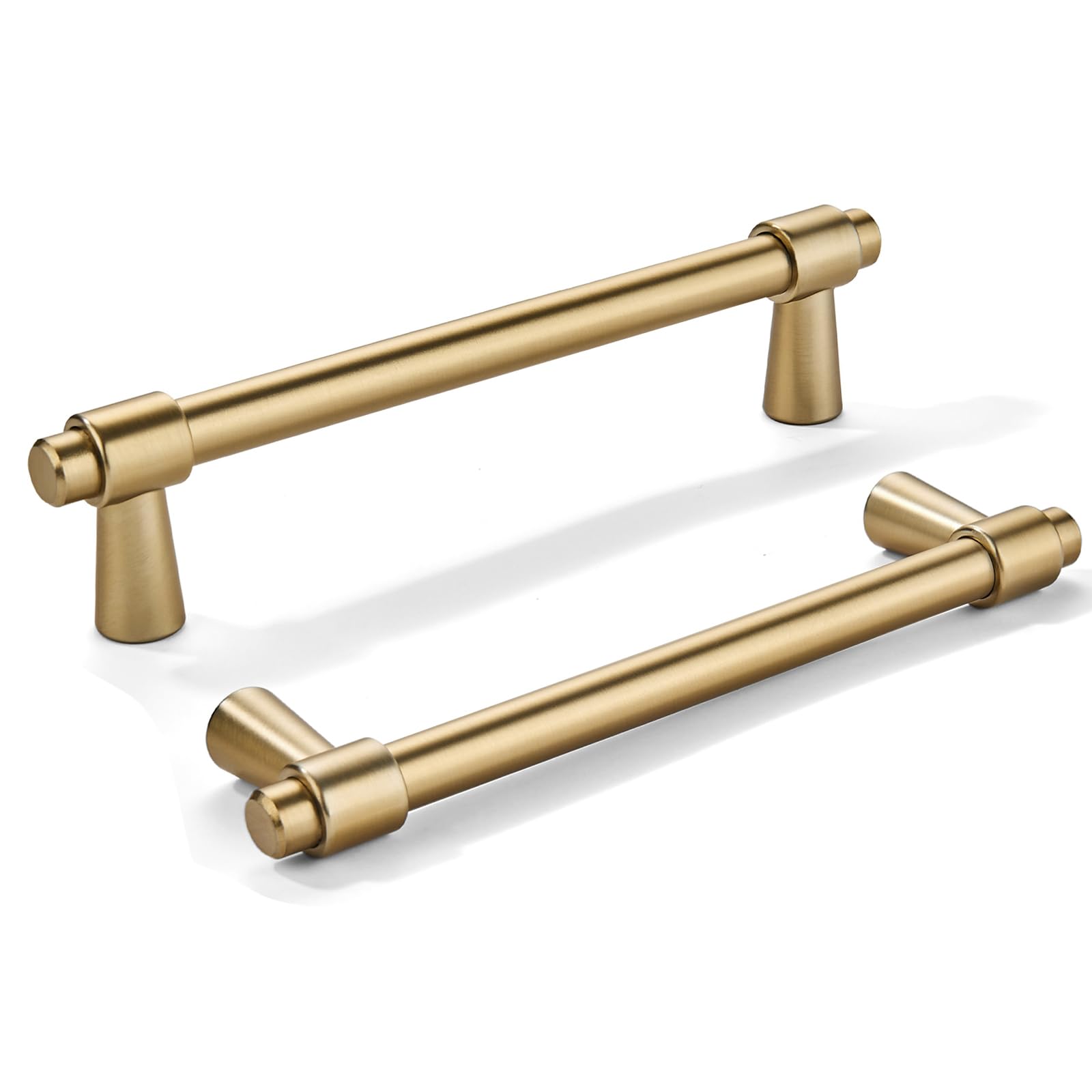 KHTUMEWARE-KHXCP Brushed Brass Cabinet Pulls CTC 4 in (102 mm) 5-Pack