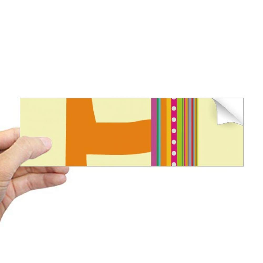 Autocollant lettre H orange mignon idéal pour décorer vos carnets et fenêtres de maison