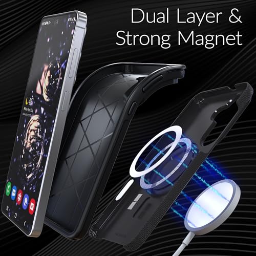 Image of Crave for Samsung Galaxy S26 Plus Case, Compatible with MagSafe Shockproof Protection Dual Layer Case for Samsung Galaxy S26 Plus (6.7 inch) - Black