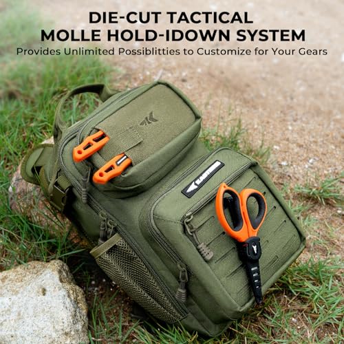 Image of KastKing BlowBak Tactical Sling Tackle Bag-Lightweight Fishing Backpack Storge Fishing Gear and Equipment,Gift for Men