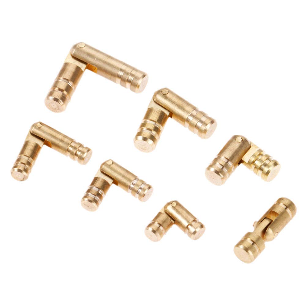 GEFONG Mini Vat Scharnier 16mm voor Kastdeur Paneelverbinding Kleine Doos DIY Messing Mat Verborgen Scharnieren 180 Graden Openingshoek Pak van 4 stuks
