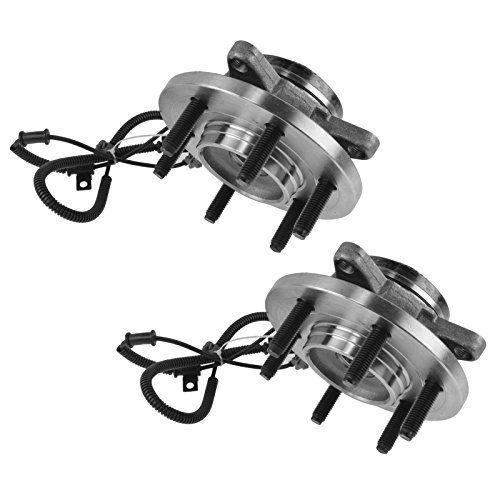 Image of TRQ Wheel Bearing and Hub Assembly Set for 2011-2014 Ford Expedition | for 2010-2014 Ford F-150 2011-2014 Lincoln Navigator 4WD AWD Driver and Passenger Side with 6 Lug Wheels