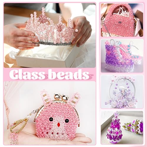 TOAOB 1000pcs Crystal Glass Beads Spacer Beads for Bracelets Necklace Earrings Jewellery Making Pink Series 4mm 6mm 8mm - Image 4