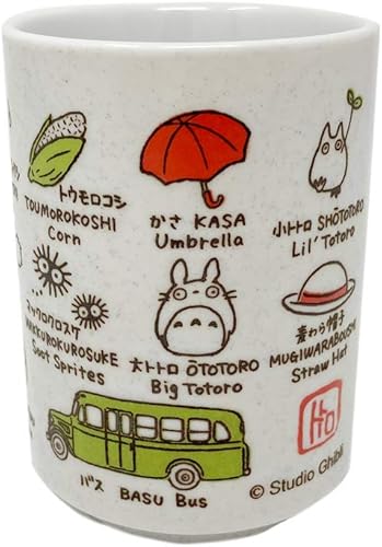 Studio Ghibli - My Neighbor Totoro - Totoro and Friends, Taza de té japonesa de porcelana benélica