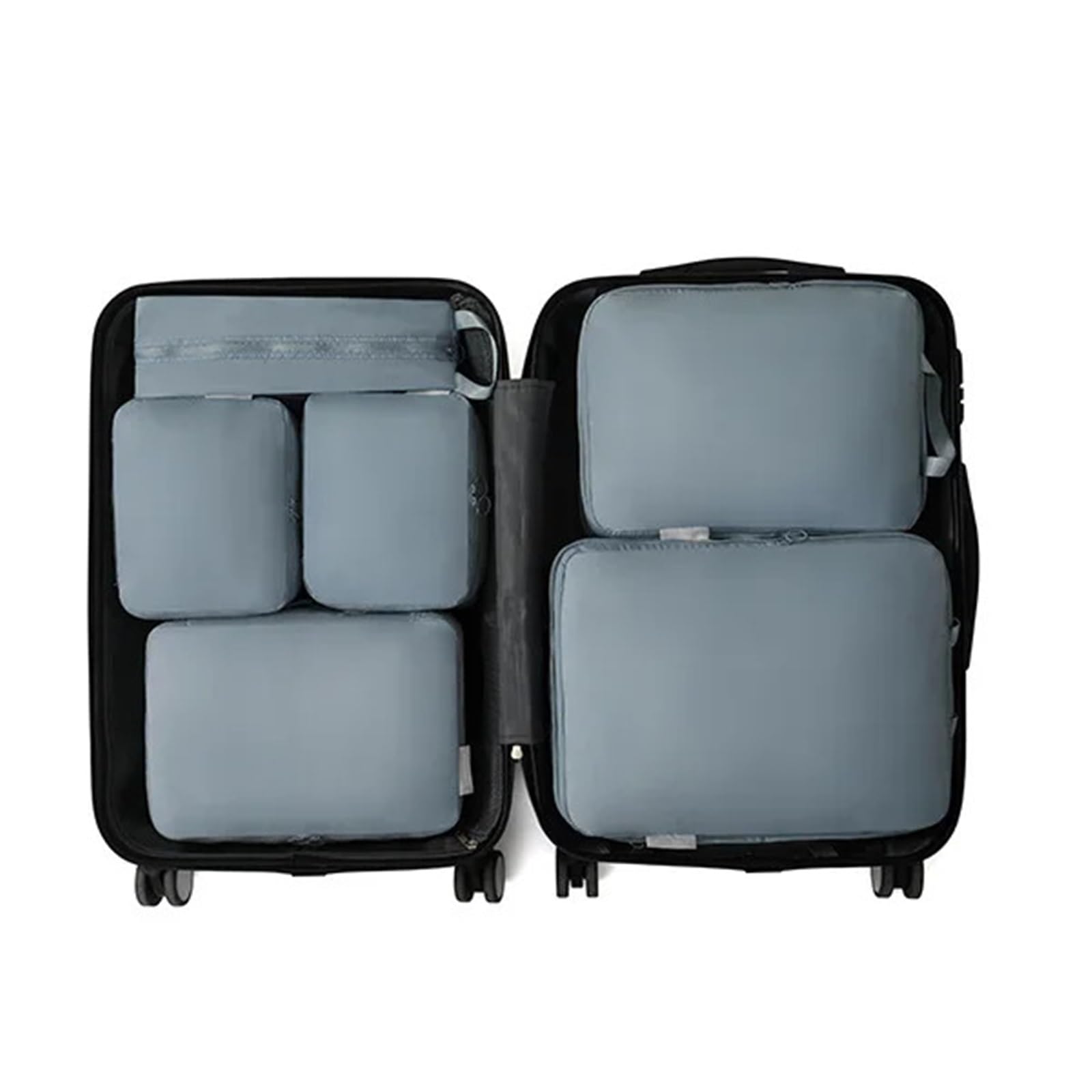 Borsa da viaggio a compressione, borsa portaoggetti for valigie, salvaspazio, for vestiti, asciugamani, scarpe, organizer, impermeabile, pieghevole per Vestiti, Scarpe, Cosmetici(Blue)