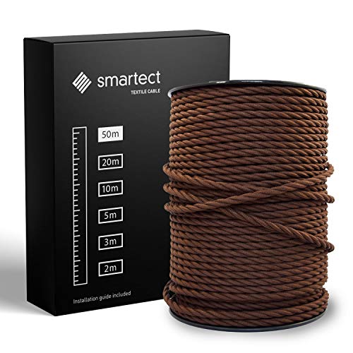 smartect Braided Cable twisted, Brown