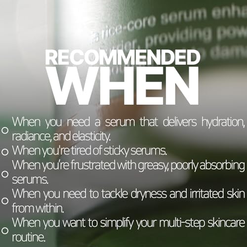 Bueno Icheon Rice Core Serum 1.59 fl.oz (50ml) | Facial Serum with Icheon Rice Amino Acids for Soothing & Hydration | 100% Vegan Formula, Korean Skin Care - Image 8