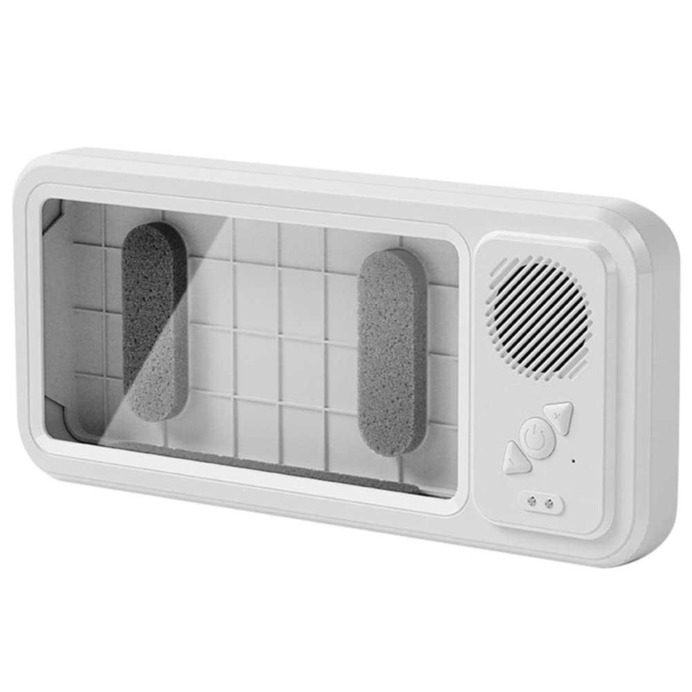 Lisher Touchscreen, Anti-Beschlag, wasserdicht, an der Wand befestigt, mit Bluetooth-Lautsprecher, Wandhalterung, für Dusche, Badezimmer