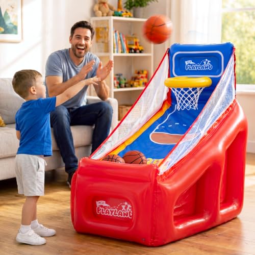 NSG PlayLand Shoot 'N' Score Inflatable Arcade Basketball Set for Kids by NSG - Used condition - Image 7