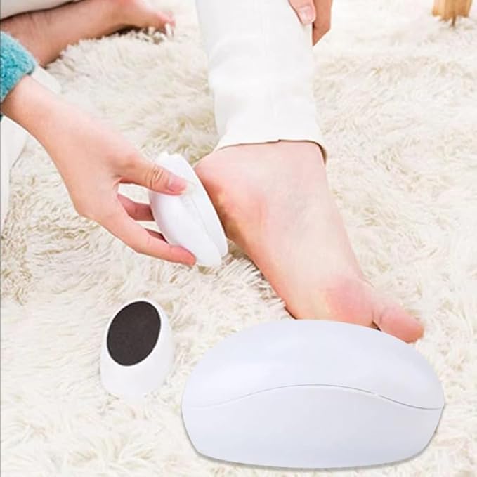 Xeerabdi Foot Scrubber Egg Shape | Pedicure Callus Remover Tool | Dry, Cracked Heels Smooths Feet with Gentle Exfoliation | Compact, Ergonomic & Easy to Clean 4