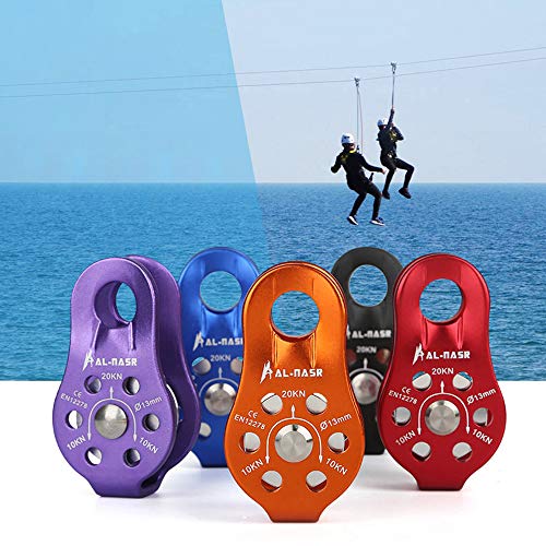 Polia, Andoer Polia fixa profissional para cabo de trole polia com rolamento de esferas, escalada em