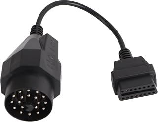 20 Pin to 16 Pin Round OBD2 Adapter Cable, 12-Inch Scanner Connector