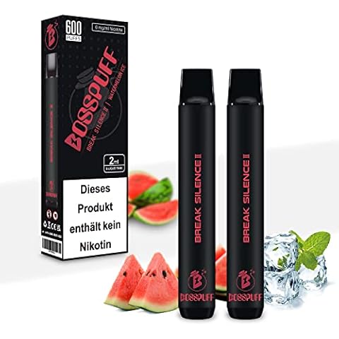 2× Vaper Desechables de Sabores sin Nicotina BOSSPUFF Cover
