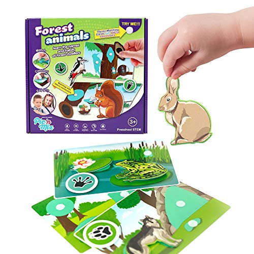 PICNMIX Board Games for Kids Ages 3-5, Animal Puzzles for Toddlers, Toddler Learning Activities, Educational Toys for 3 Year Old, Farm playset