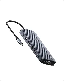 Anker USB-C ハブ (14-in-1, Triple display) | 4K(60Hz) HDMI 1080p VGA 100W USB PD対応 5Gbps 高速データ転送 Cポート Aポート MacBook Pro/Air 他