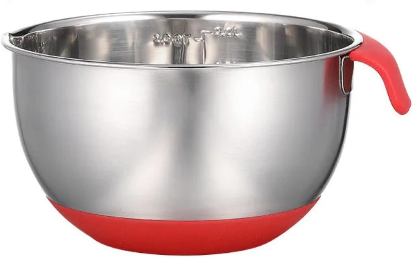 Stainless Steel Non-Slip Mixing Bowl, Kitchen Container Cake Bread Salad Mixing Bowl, Multifunctional Food Baking Toolbu