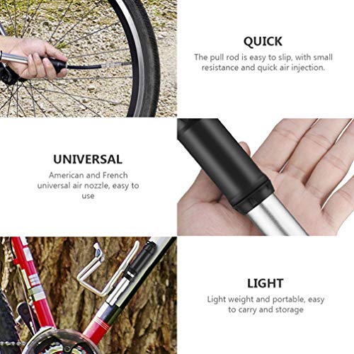 BESPORTBLE Bomba de Ar Portátil Pequena Mini Bomba de Pneu para Bicicleta Road Mountain Bikes Basket