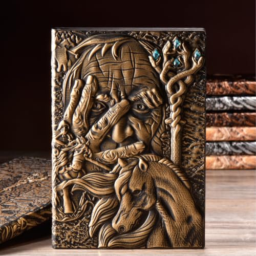 Carnet de notes personnalisé en argent rétro, grimoire A5 de luxe - 3