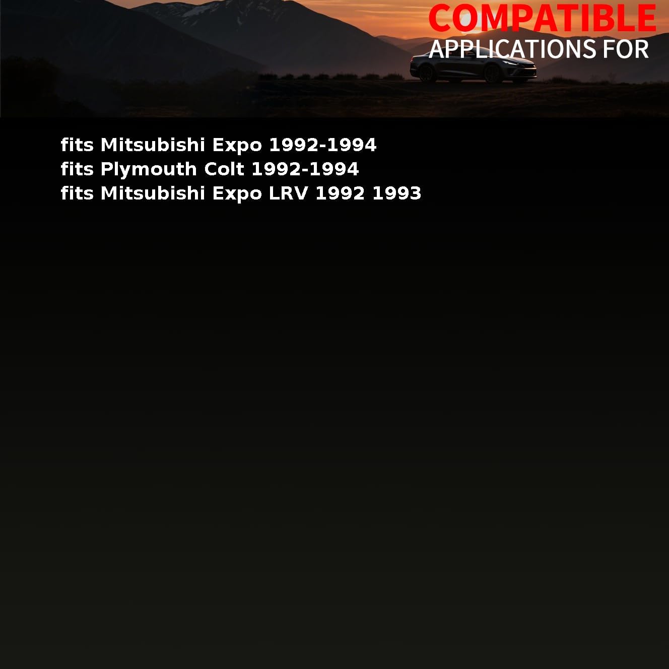 CV Joint Boot Rear Inner Rear Outer cv boot fits Mitsubishi Expo LRV 1992 1993 1994 fits Plymouth Colt 1992 1993 1994 4 Piece