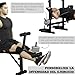 Imagen de HOMCOM Banco de Musculación Banco de Pesas Multifuncional Ajustable en 6 Niveles para Entrenamiento de Cuerpo Completo en Gimnasio Hogar Carga 150 kg 180x134x200 cm Plata y Negro