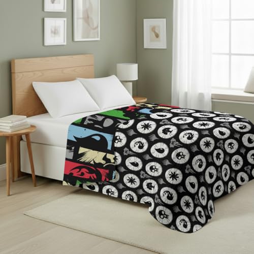 Image of Northwest Magic The Gathering Animated Magic Twin Quilted Blanket, Comfy Throw, Adults Boys Girls, Soft Lightweight Bedding for Bed, or Couch, 60 x 90 inches
