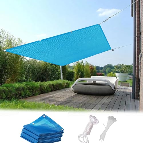 Toile ombrage 3.2x9.5m en HDPE robuste avec oeillets de fixation