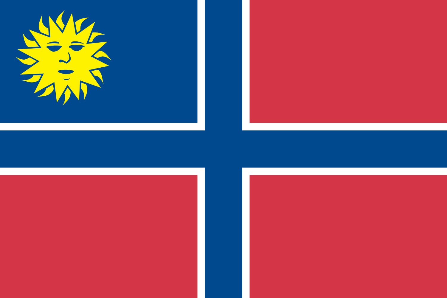 Flagge: Large Creek Nation | State of Muskogee | 90x150cm