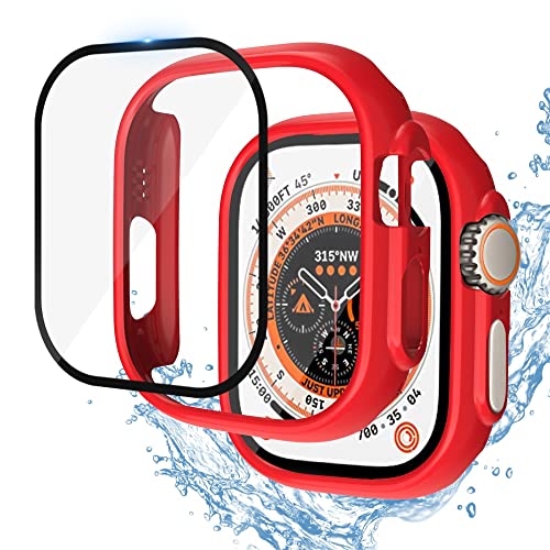 Housse Apple Watch Ultra 49 mm en polycarbonate rouge haute résistance