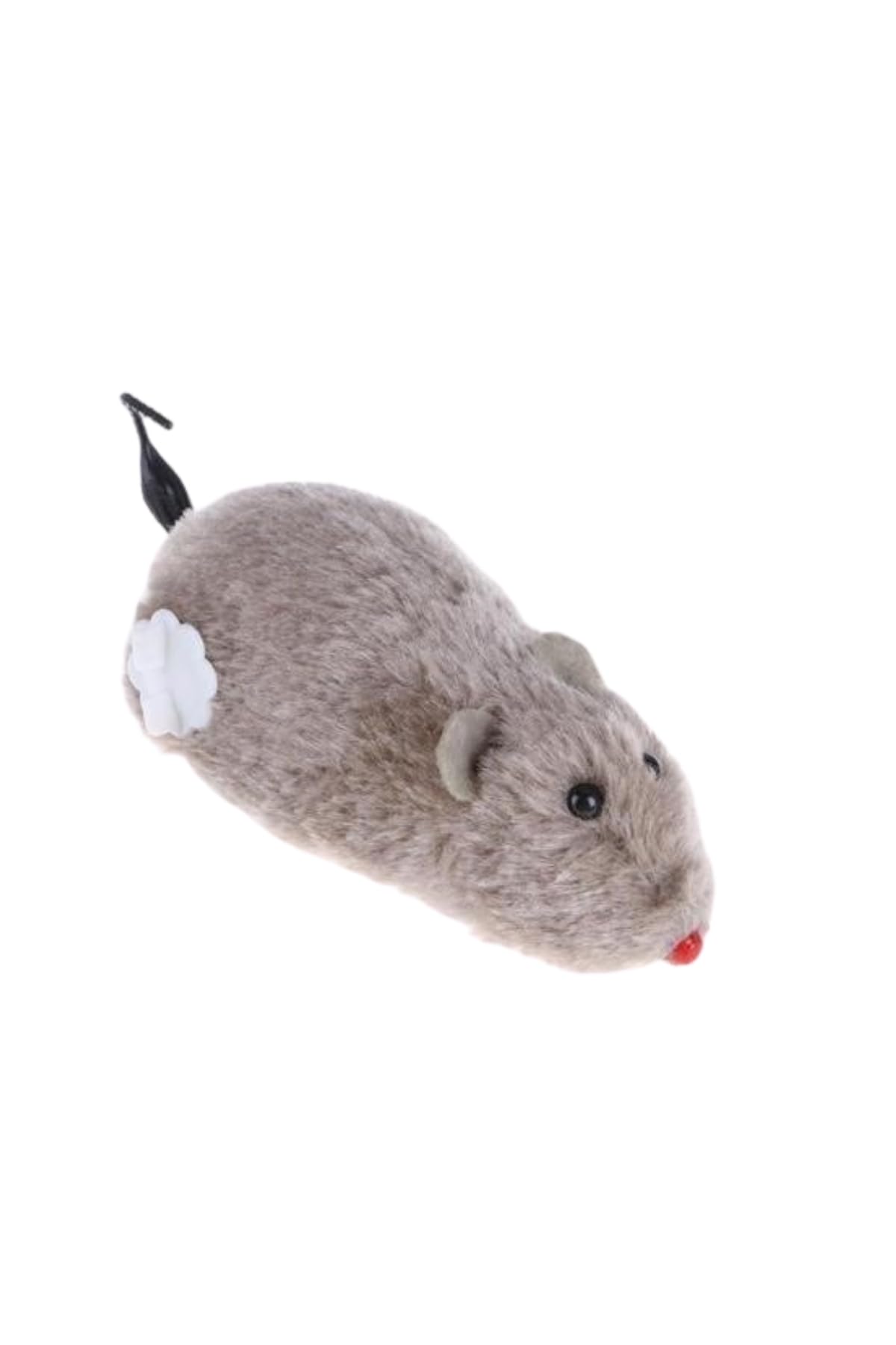 Kurmalı Kedi Eğitim Oyuncağı Tüylü Peluş Fare