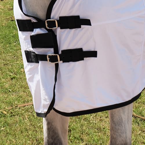 Couverture anti-mouches pour chevaux ajustable de taille 115 cm - 4