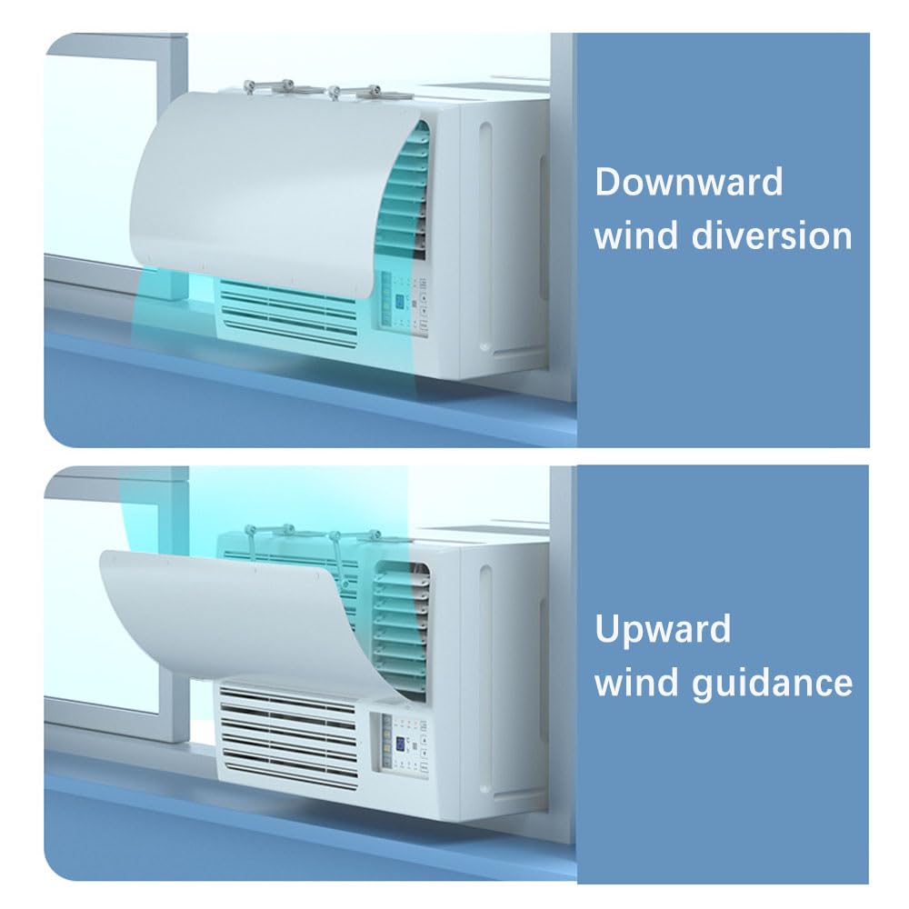 Window Unit Air Flow Control Universal Window AC Deflector - Adjustable ...