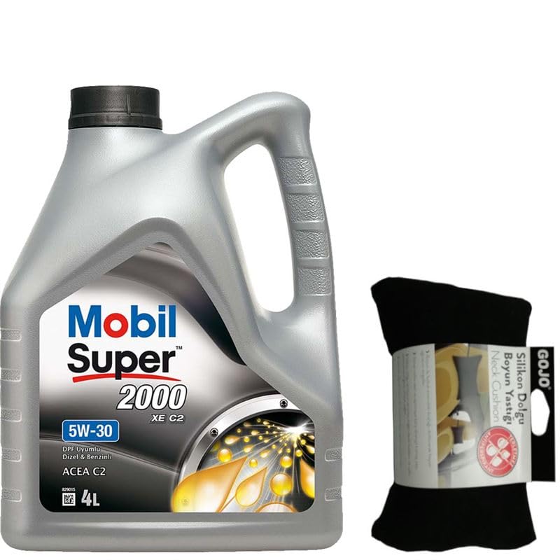 Mobil Super 2000 XE C2 5W30 Motor Yağı 4 L + 00216 Gojo Silikon Boyun Yastığı