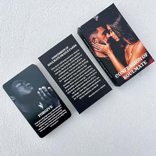 GZXINKE Confession of Soulmate Oracle Cards, African American Black Love Oracle Deck, Twin Flame Soulmate Karmic Situation for Love Relationships - image 5