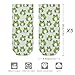 LITPUZC Women's Fashion Ankle Socks Funny Running Low Cut Socks Cute Frog No Show Athletic Sock Soft Breathable Crew Sock 5 Pairs