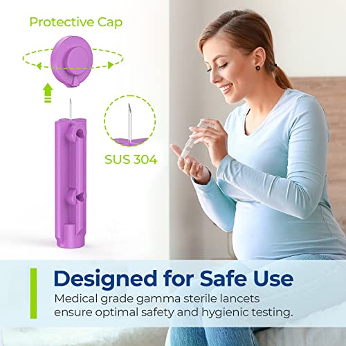Auvon Blood Lancets, 30 Gauge 300 Twist Top Lancets With Less Pain Design Fit Most Standard Lancing Devices For Blood Sugar Kit And Glucose Meter thumb #2