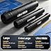 Flexzion Poster, Art, Document Tube with Strap, Expandable Waterproof Plastic Container, Telescoping Cylindrical Storage Case, Portable Paper Holder for Draft Sketch Blueprint, Black, youth large / 11
