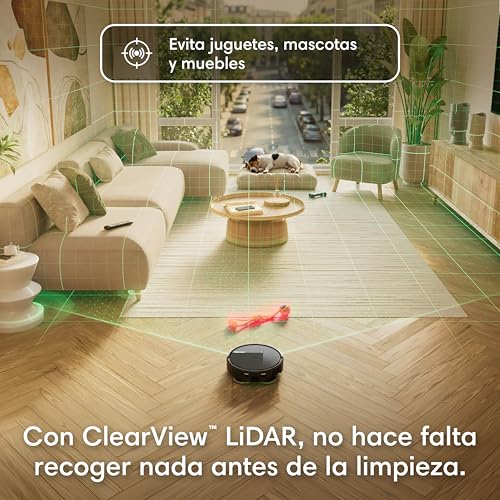 Miniatura 6 de iRobot Roomba Plus 415 Combo y Base AutoWash multifunción, Robot Aspirador y Friegasuelos, 20.000Pa, Mopa Extensible, Mopas DualClean Elevables, Secado Calor, LiDAR Clearview, Autonomía 90 Días,Negro