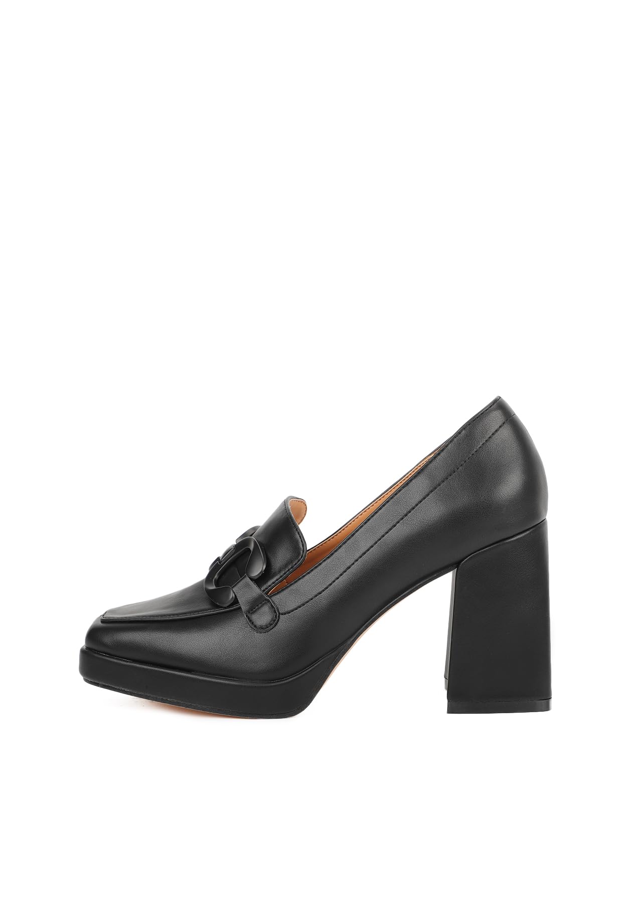 QUEEN HELENA Szeroki obcas mokasyny eleganckie buty z klamrą kobiety ZM9616