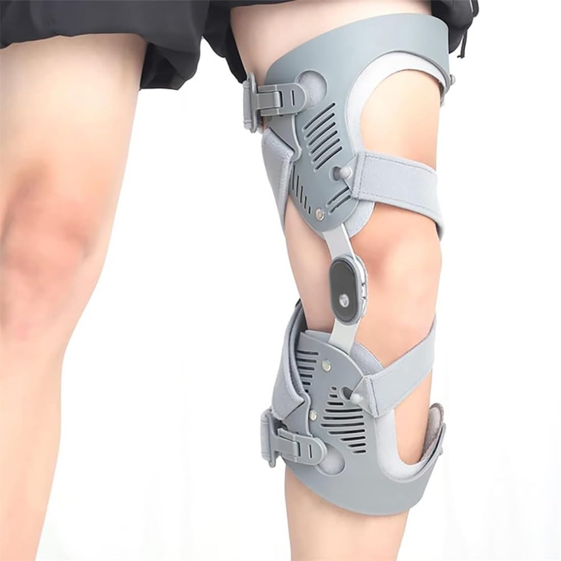 Soporte De Rodilla, Inmovilizador De Rodilla con Bisagras Flexibles, Estabilizador De Soporte De Rodilla Ajustable, para Aliviar El Dolor De Rodilla, Artritis, Lesiones De Ligamentos
