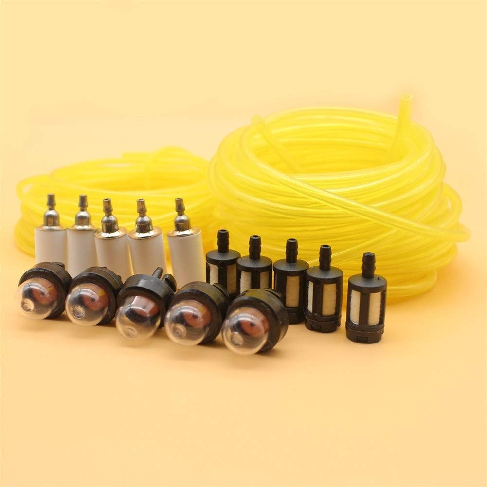 Beixi Tempo 5M (16,4 Piedi) Tygon Benzina Linea Tubo Carburante Filtro Primer Kit Lampadina for Stihl Husqvarna Trimmer Trimmer Jonsered Motosega Blower