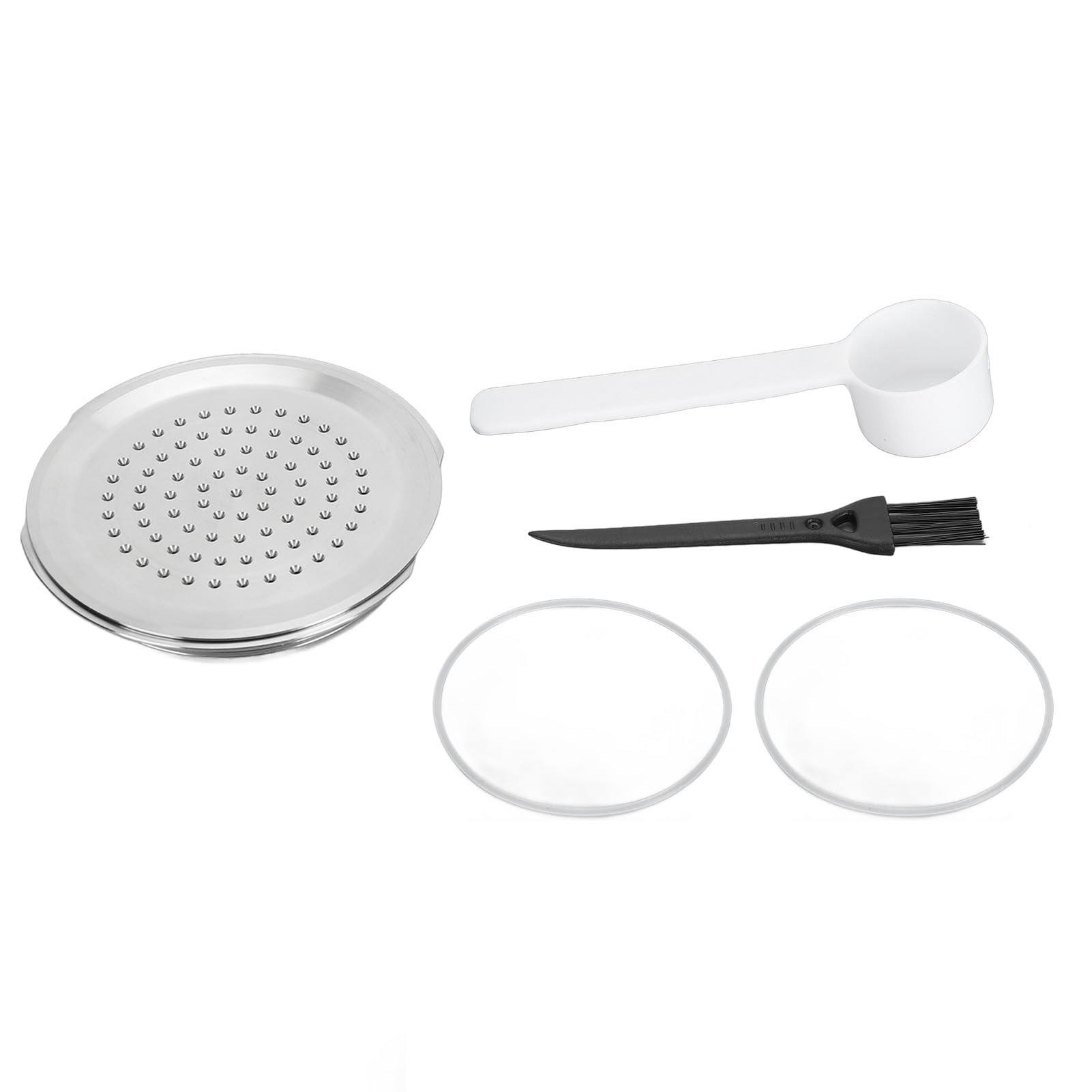 Syrisora Cápsula de café reutilizable, filtro de cápsulas de café recargable de acero inoxidable 304 con cepillo y cuchara para cafeteras