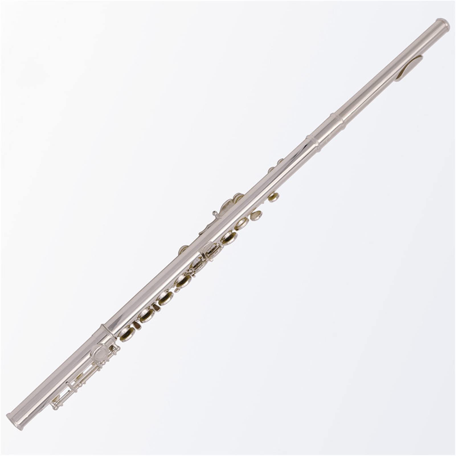ZUZU Abrigo Abierto 16 Flauta Clave Profesional Plateado Plateado Flauta Mano Izquierda Flauta Kit Flauta
