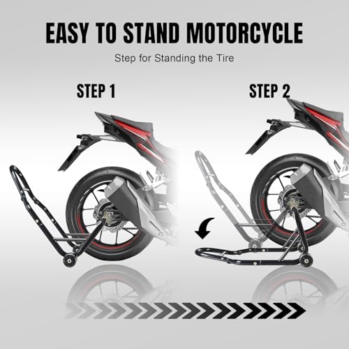 image for Jack Boss Motorcycle Stand Rear Combo Wheel Lift Stand, 500Lbs Capacit