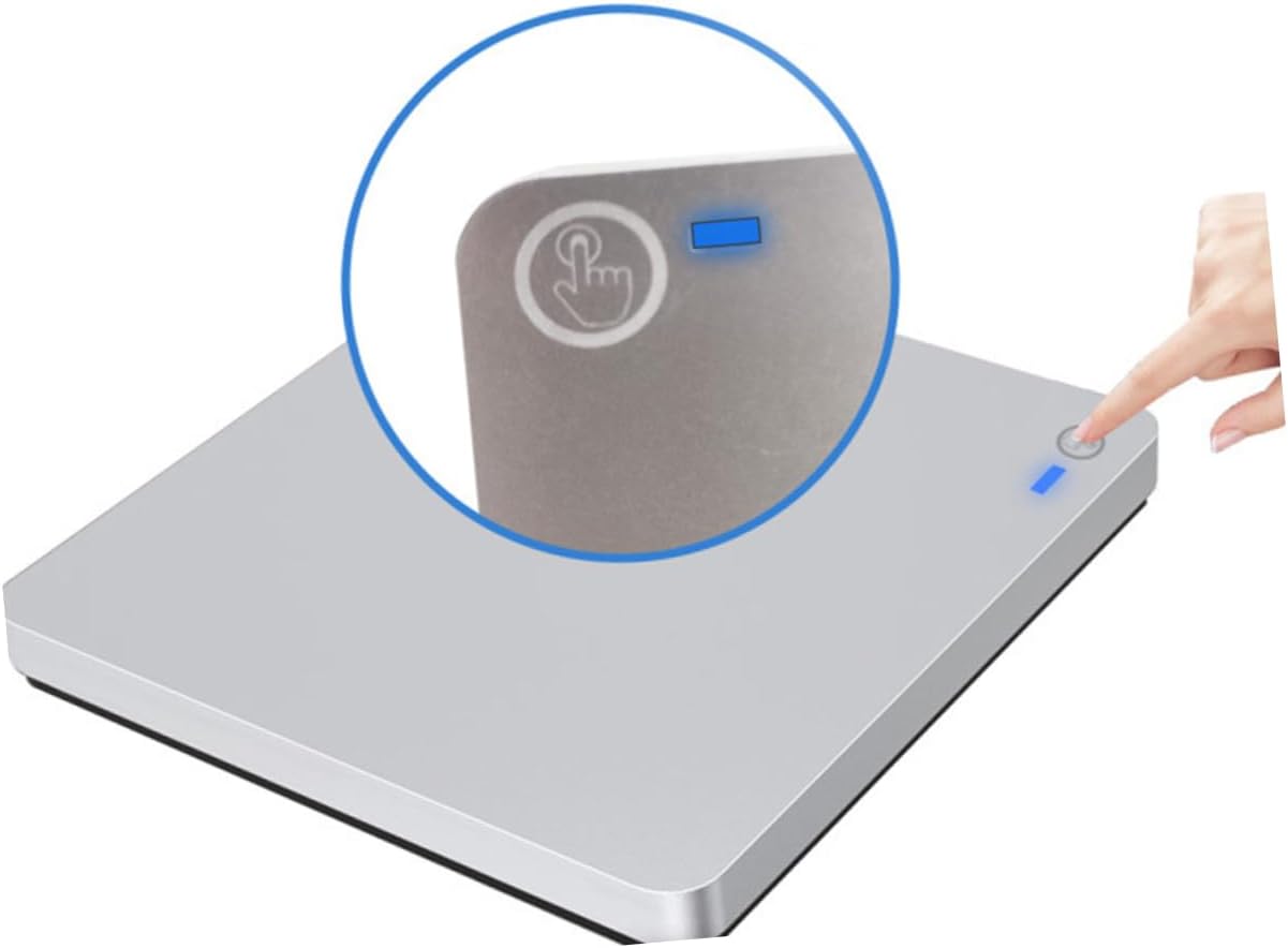 Angoily Ultra Thin DVD Burner 3.0 External Dual Interface Recorder for Home Office