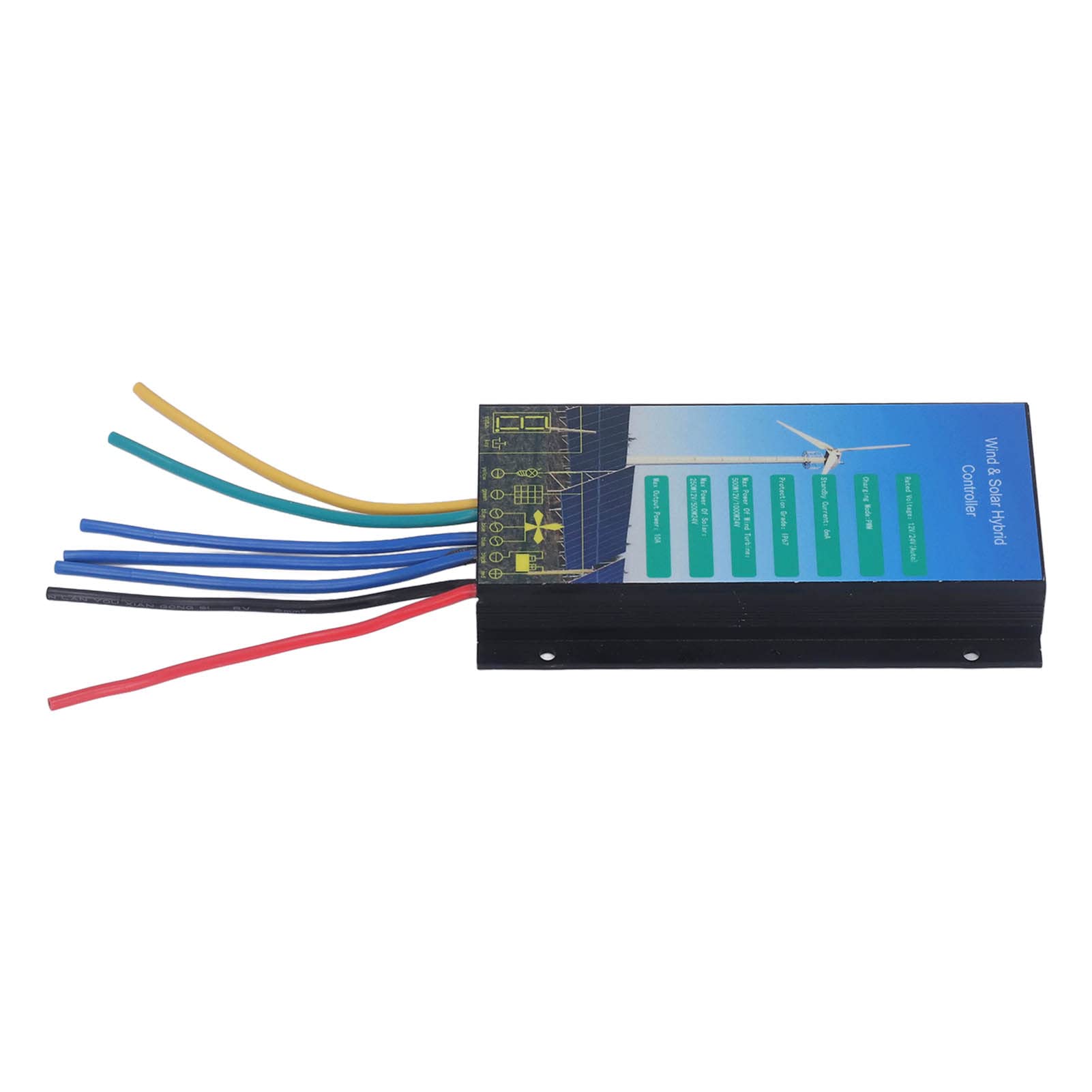 Progettazione durevole efficiente del regolatore ibrido solare solare della tassa per i sistemi di energia rinnovabile 12V 24V