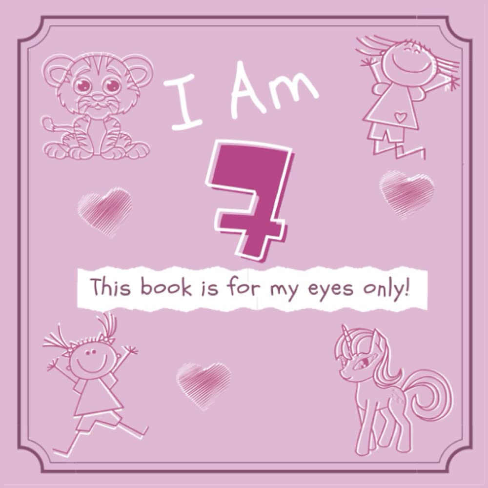 7 Year Old Girls Notebook and sketchbook: A book filled with 100 pages of alternating lined and blank pages to write and draw on